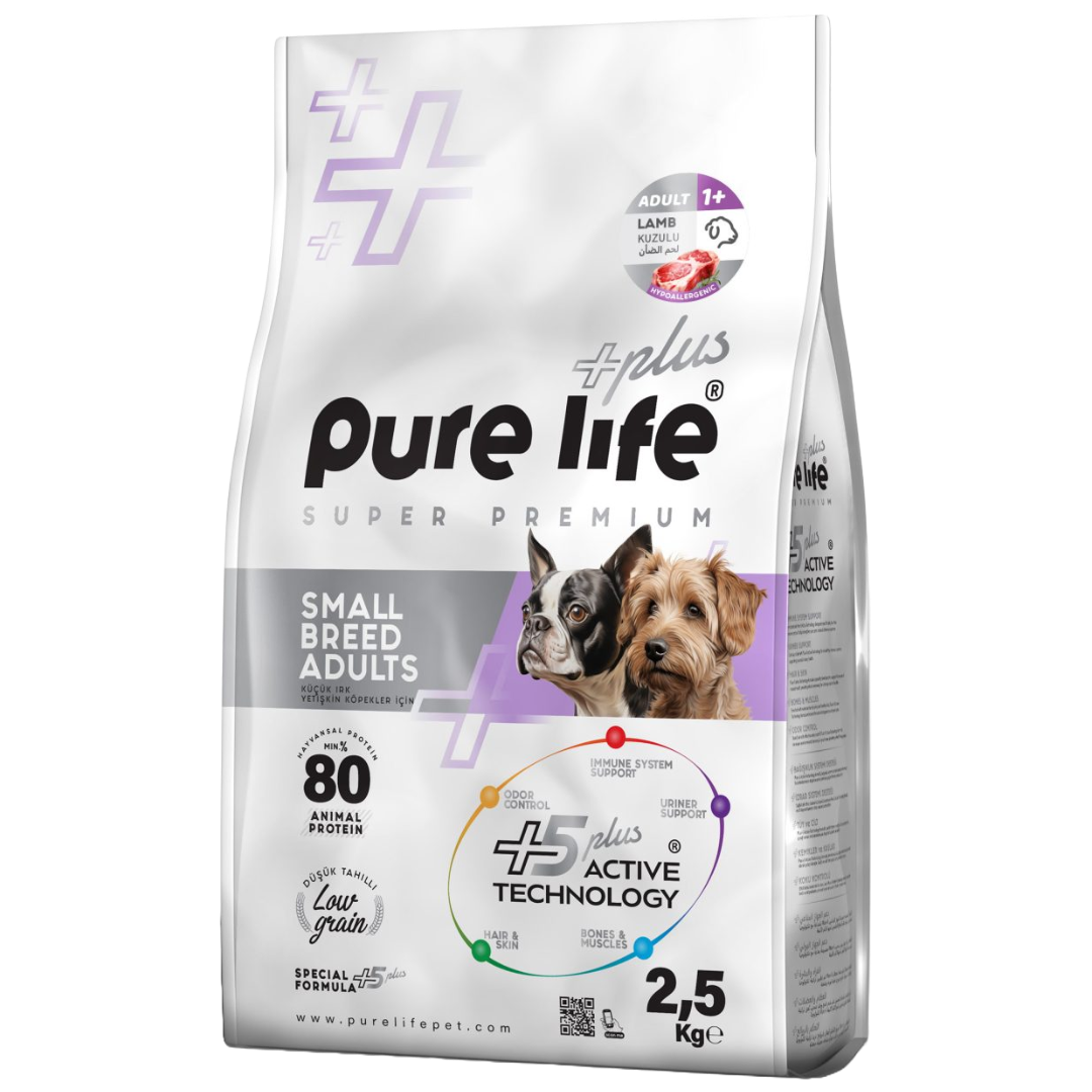 Pure Life Plus Adult Dog Small Breed Lamb 2.5kg