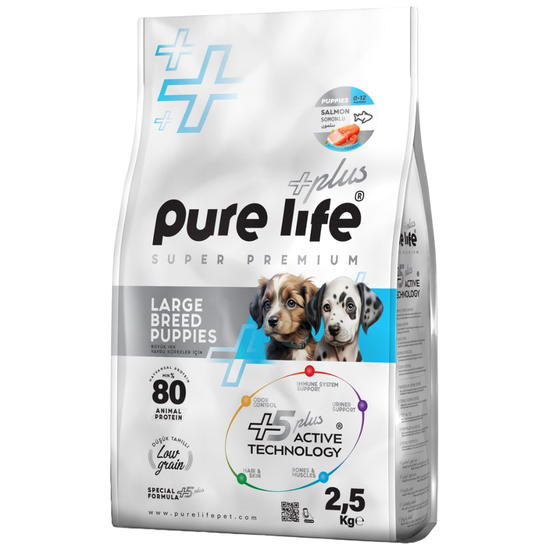 Pure Life Plus Puppy Large Breed Salmon 2.5kg
