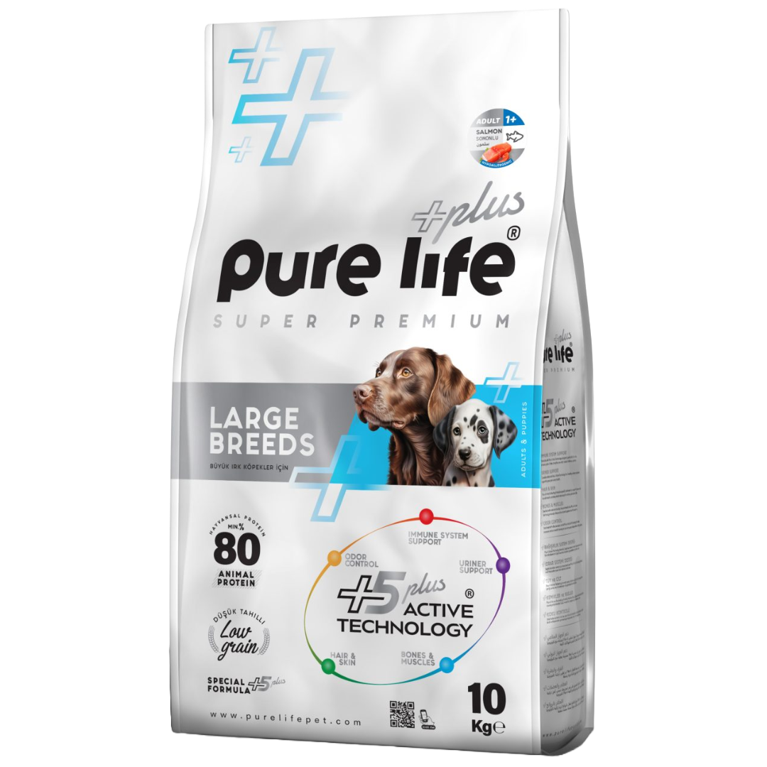 Pure Life Plus Puppy Large Breed Salmon 10kg