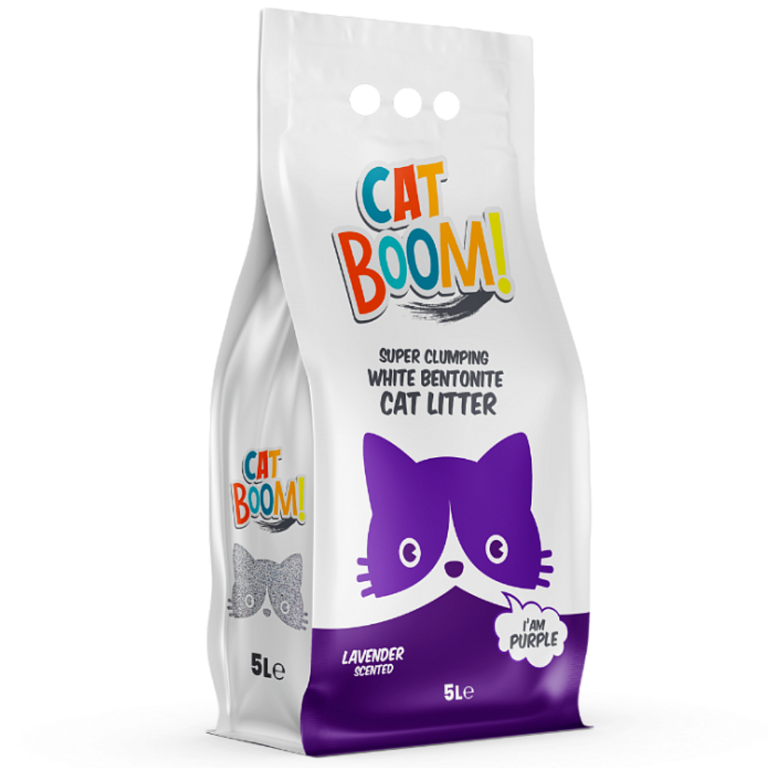 Cat Boom Bentonite Cat Litter Lavender 5L
