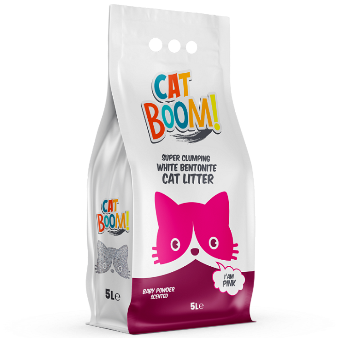 Cat Boom Bentonite Cat Litter Baby Powder 5L