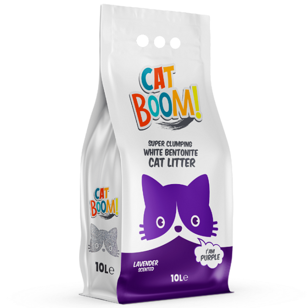 Cat Boom Bentonite Cat Litter Lavender 10L