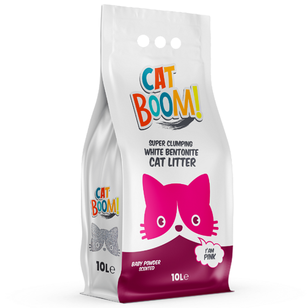 Cat Boom Bentonite Cat Litter Baby Powder 10L