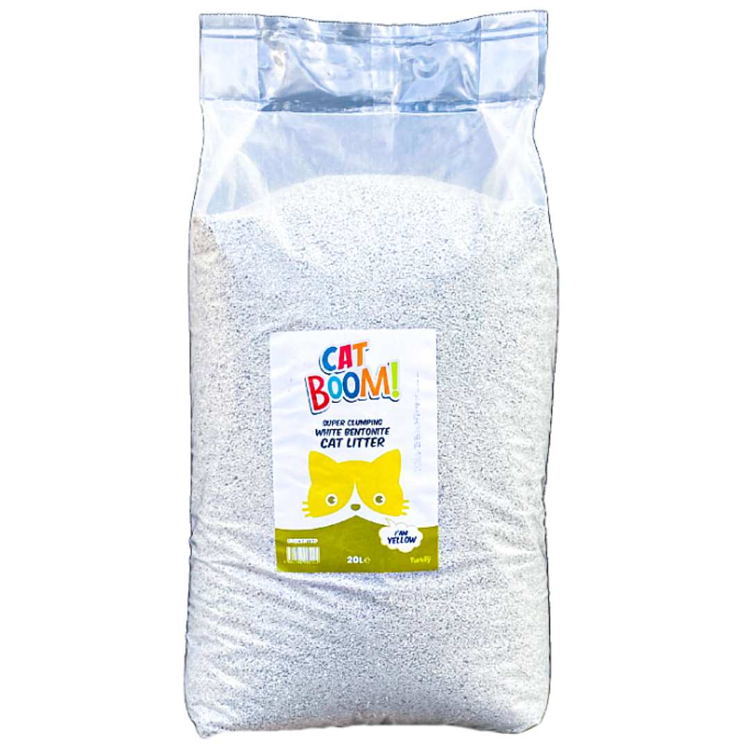 Cat Boom Bentonite Cat Litter Un scented 20L