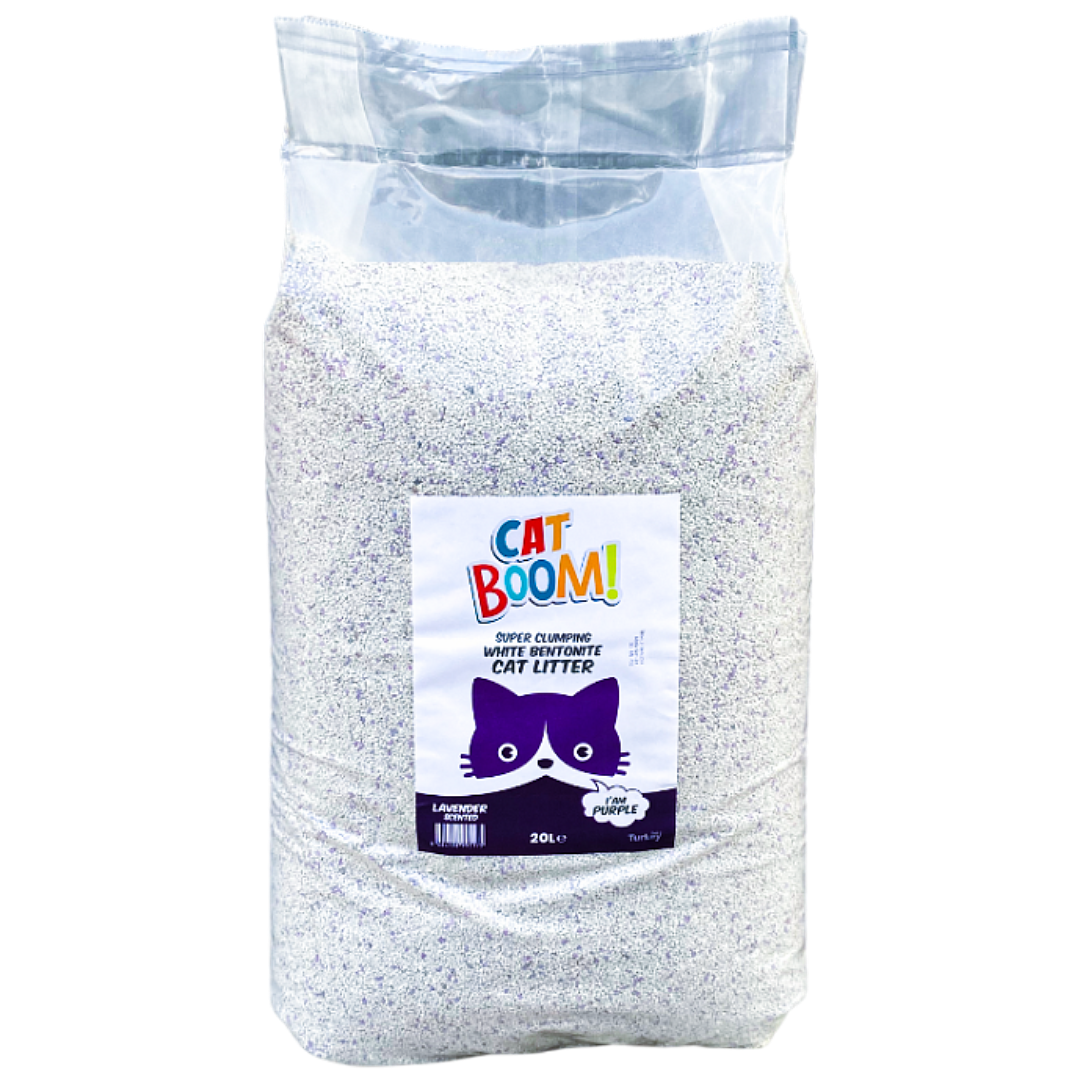 Cat Boom Bentonite Cat Litter Lavender 20L