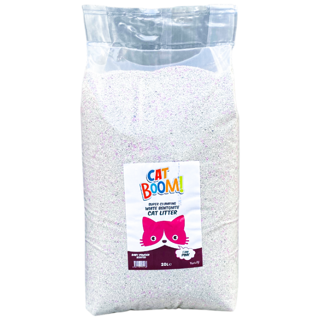Cat Boom Bentonite Cat Litter Baby Powder 20L