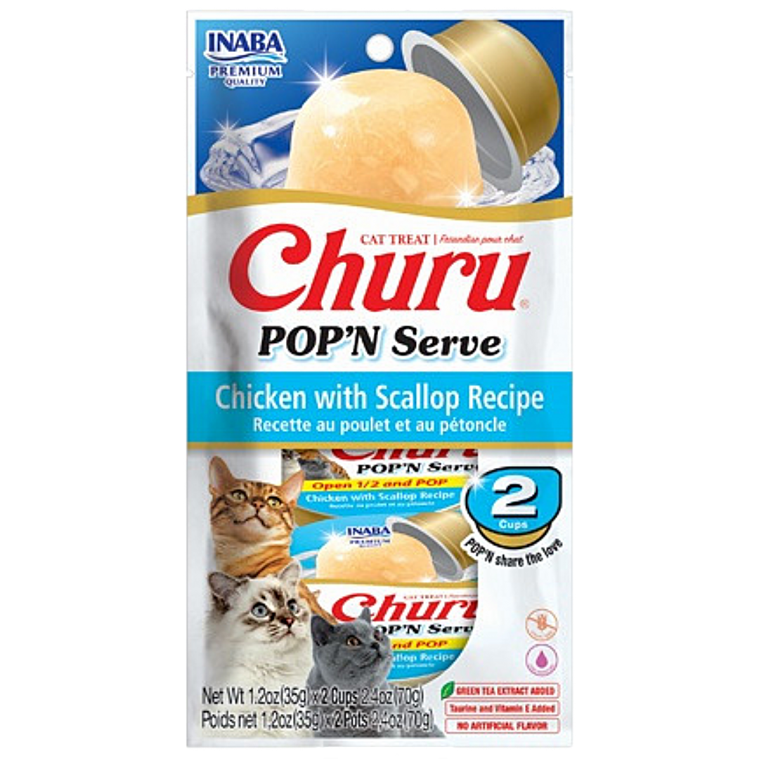 Churu Pop’N Serve Chicken With Scallop Recipe 2cups