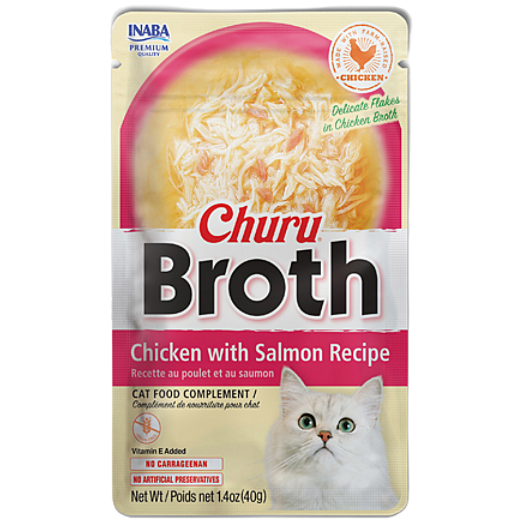 Churu Broth Chicken With Salmon Recipe 40g