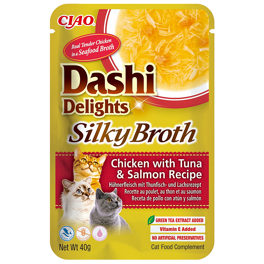 Dashi Delights Silky Broth Chicken with Tuna & Salmon Recipe 40g