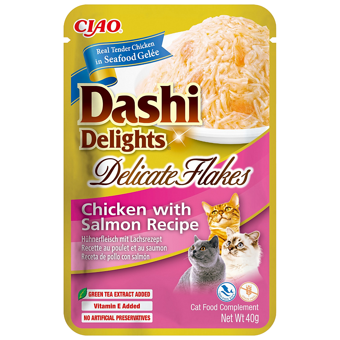 Dashi Delights Delicate Flakes Chicken with Salmon Recipe 40g