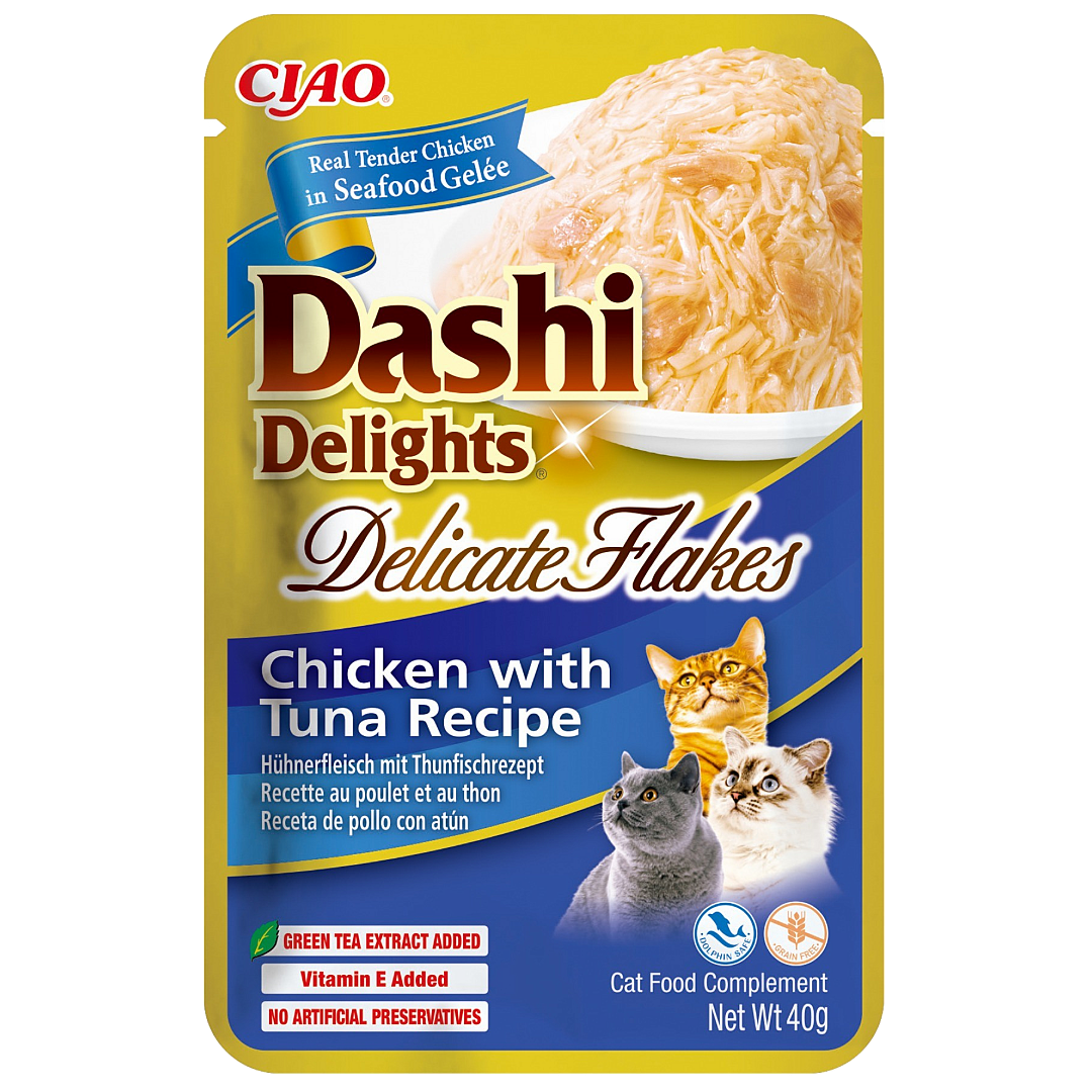 Dashi Delights Delicate Flakes Chicken with Tuna Recipe 40g