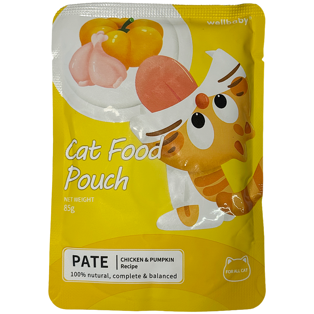 Wellbaby Cat Pouch Chicken & Pumpkin 85g