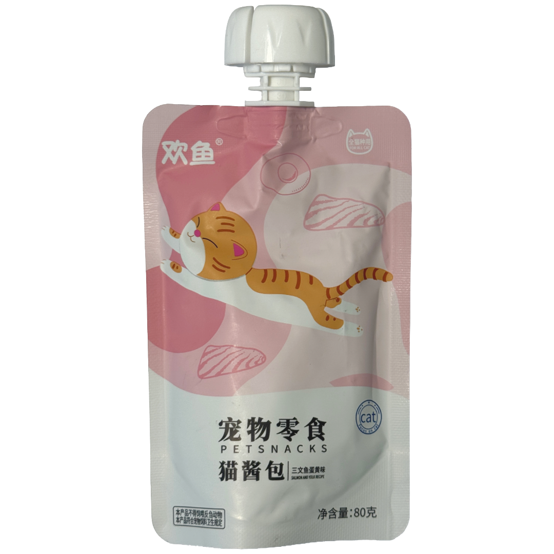 Wellbaby Cat Pouch Salmon & Yolk 80g