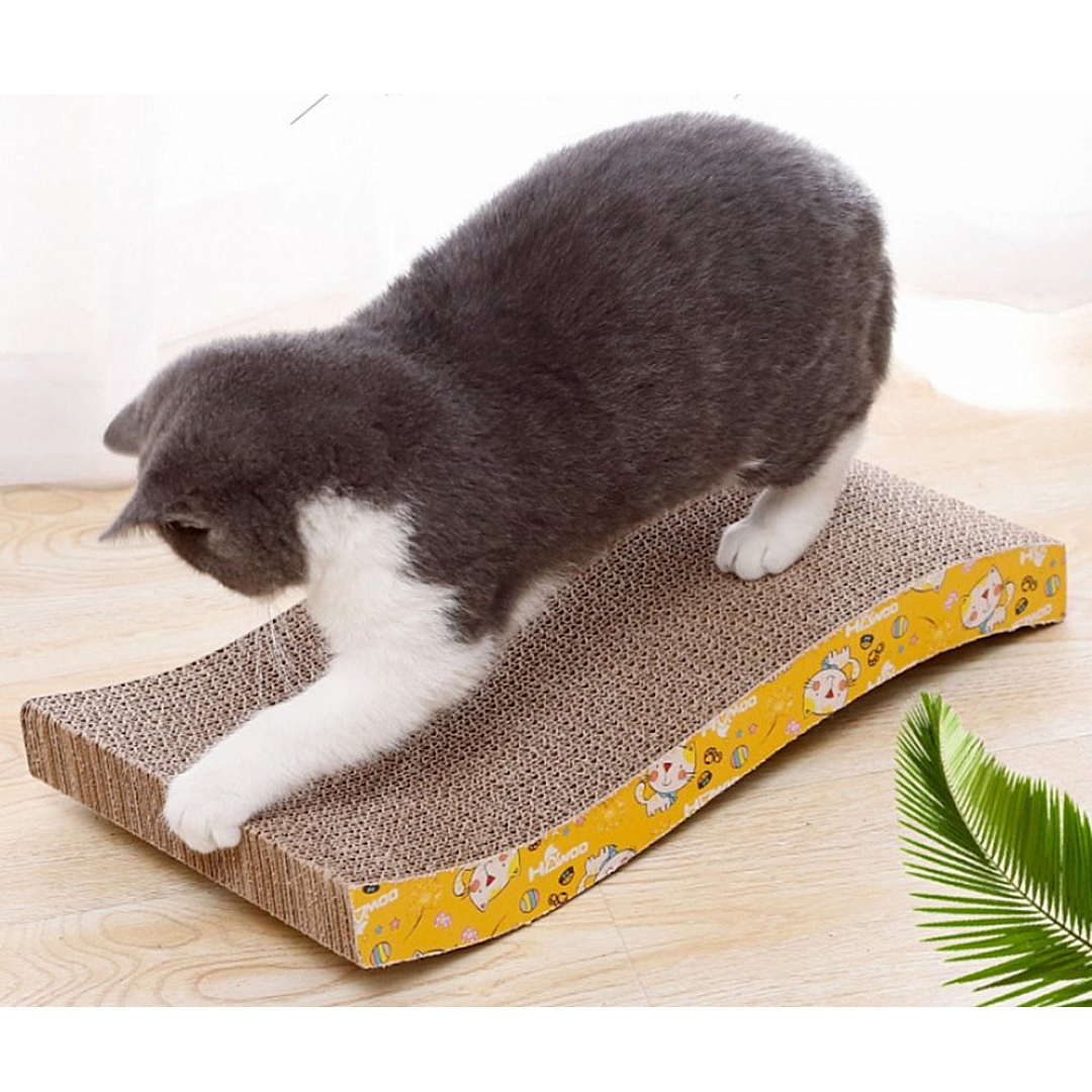 Cat Horizontal Scratcher Cardboard Scratching Post Bed Lounger
