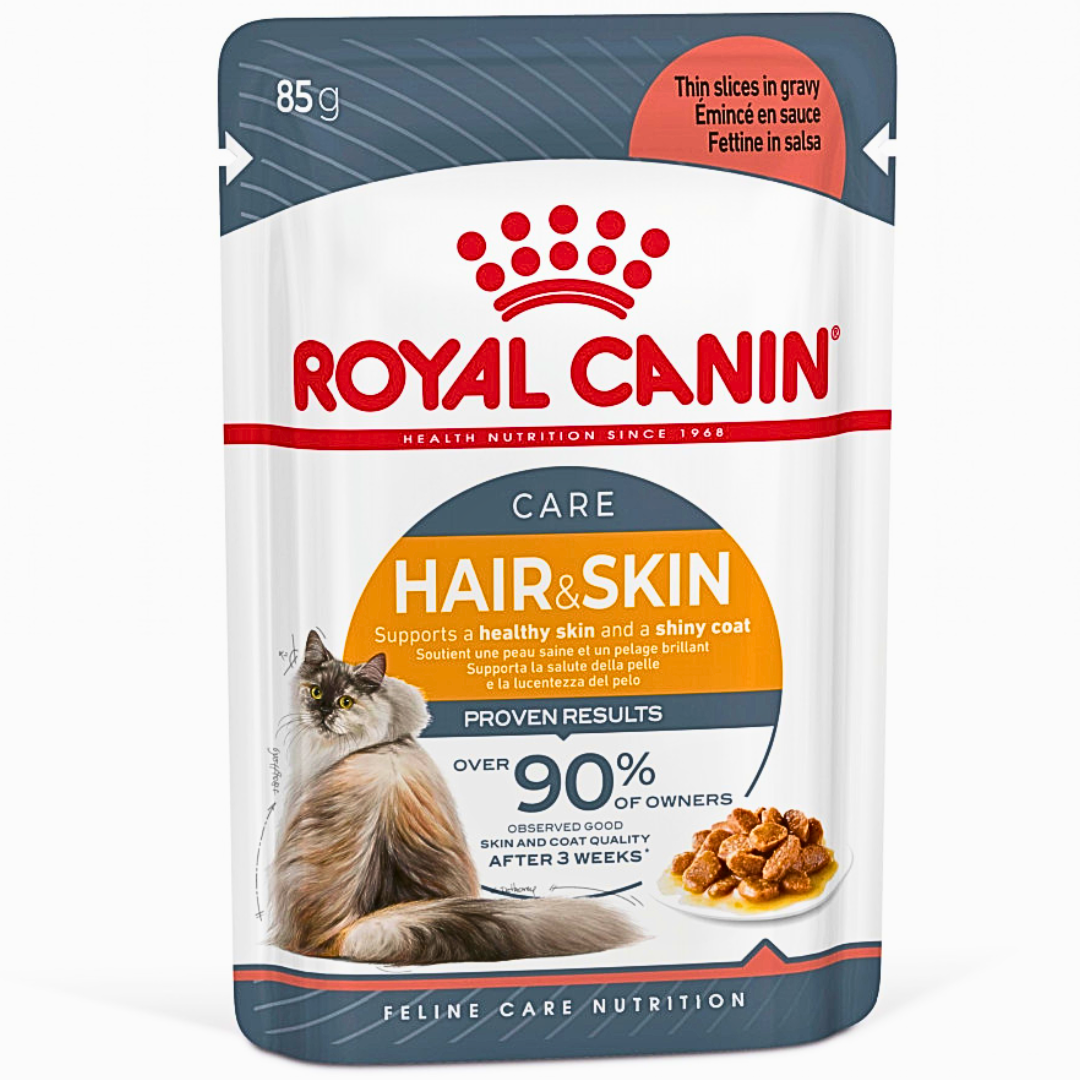 Royal Canin Hair & Skin Care Thin Slices In Gravy