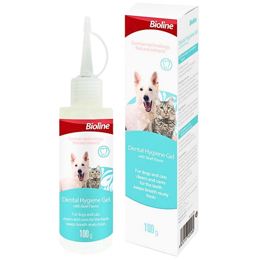 Bioline Dental Hygiene Gel With Beef Flavour 100g