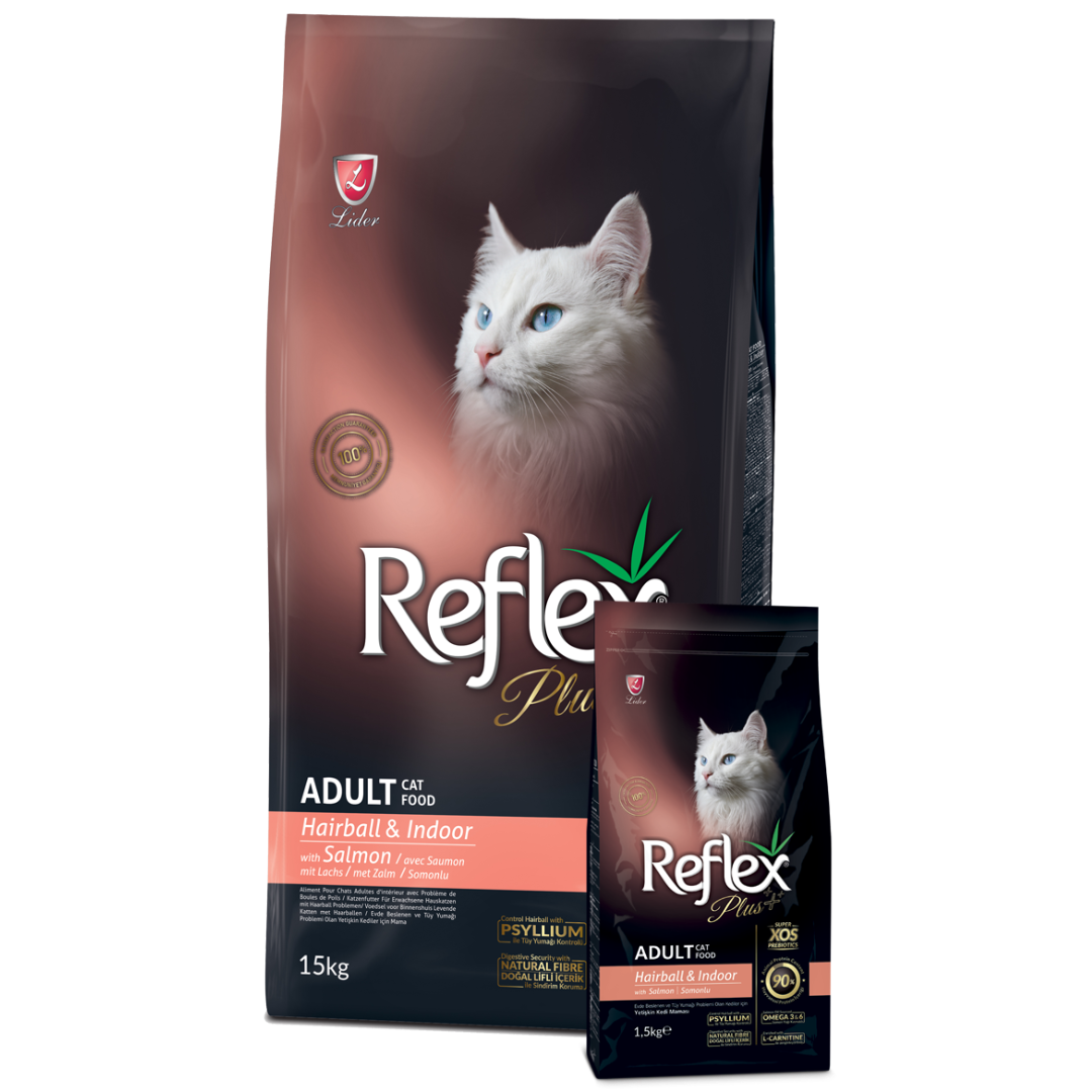 Reflex Plus Hairball Adult Cat Food with Salmon