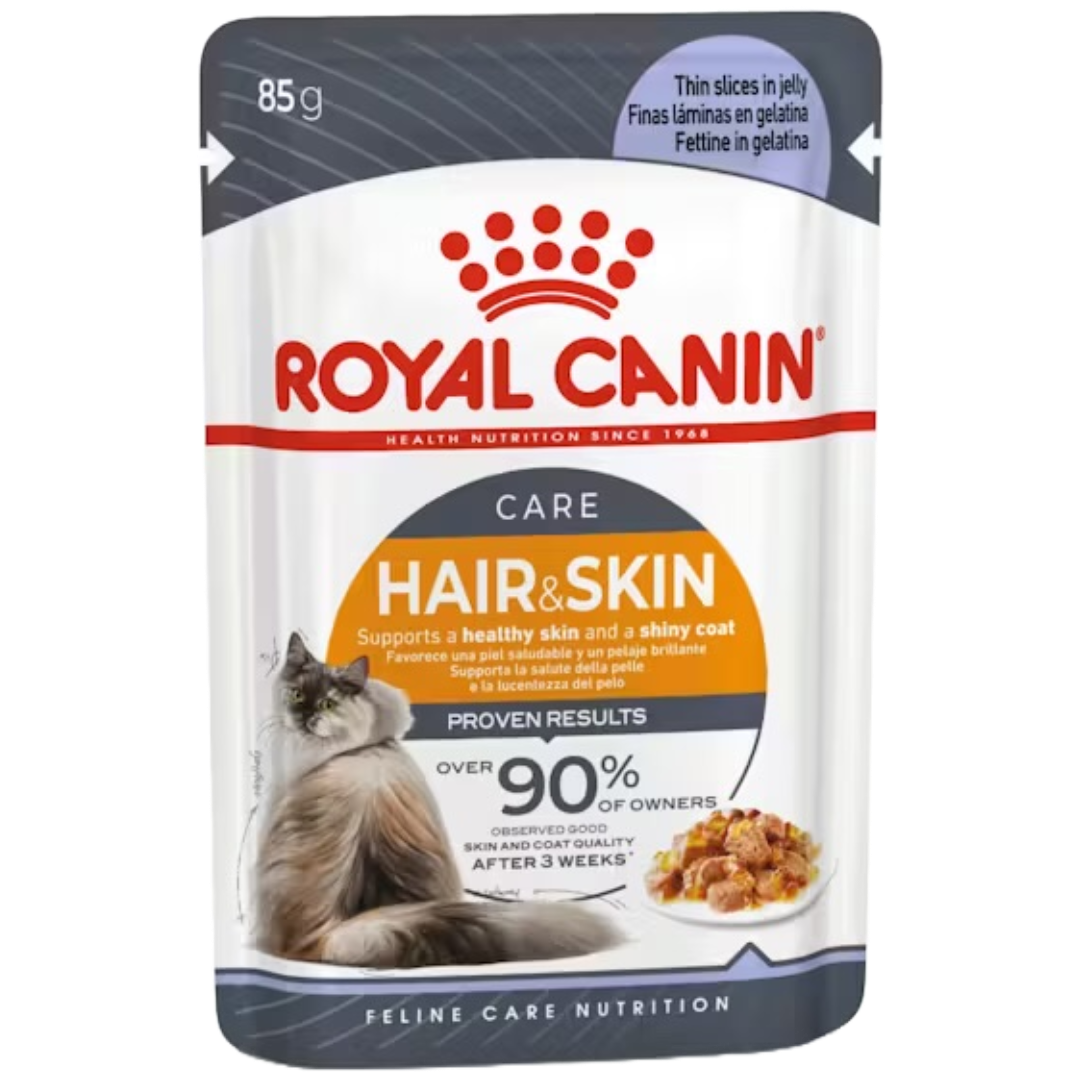 Royal Canin Hair & Skin Care Thin Slices In Jelly