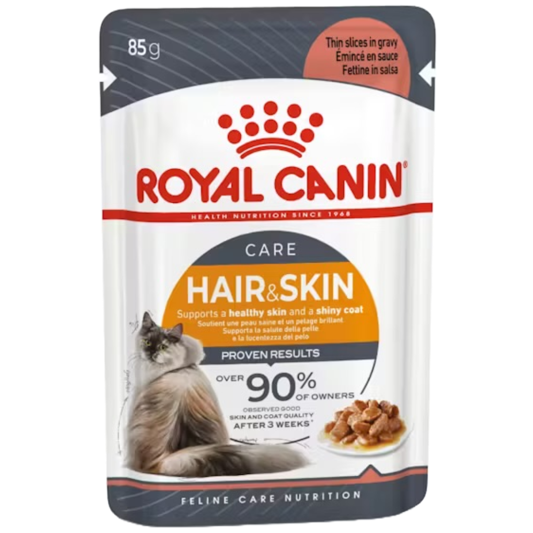Royal Canin Hair & Skin Care Thin Slices In Gravy