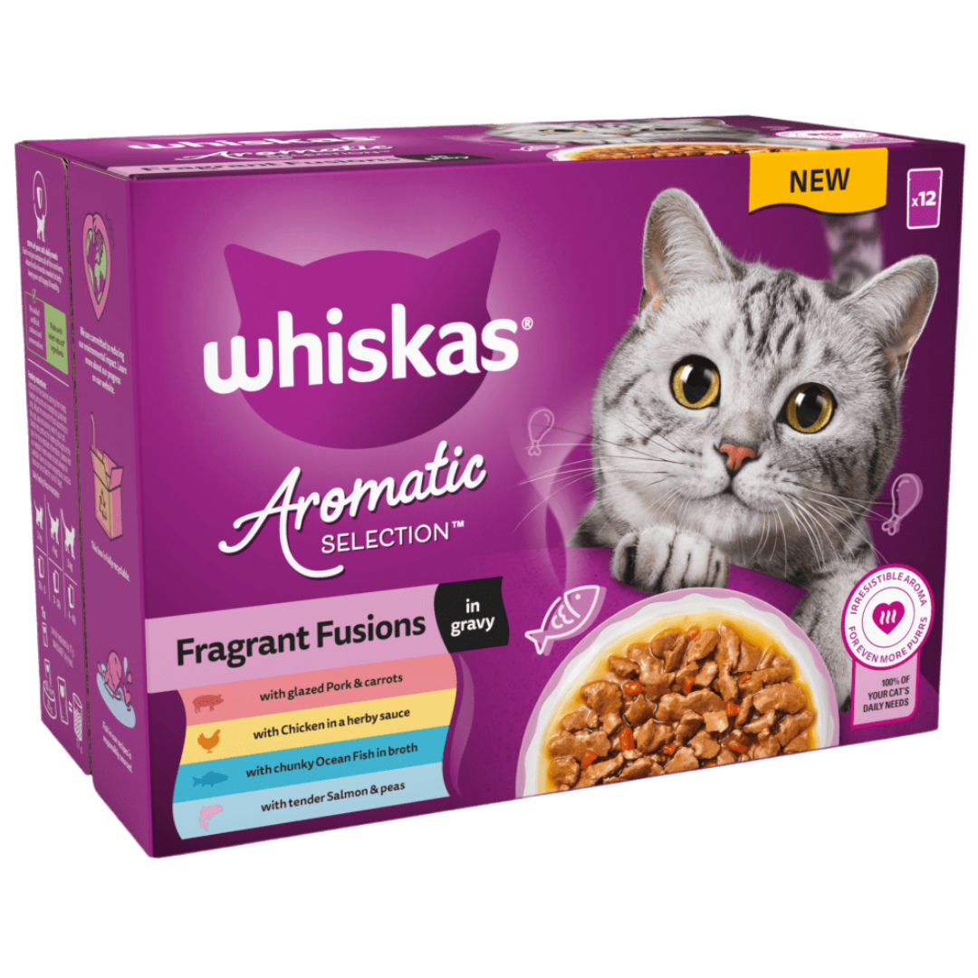 WhiskasAromatic Fragrant Fusions Selection Pouches 1+