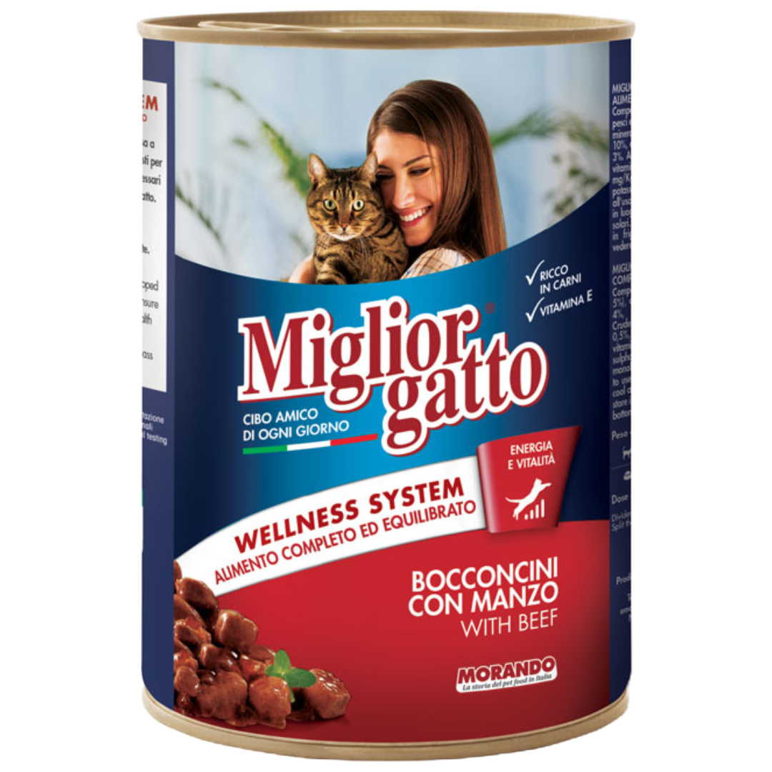 Migliorgatto Chunks With Beef 400g
