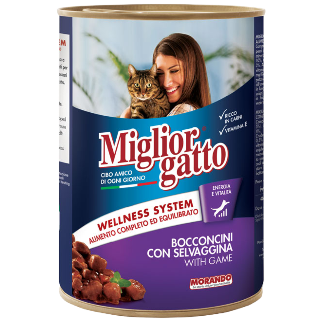 Migliorgatto Chunks With Game 400g