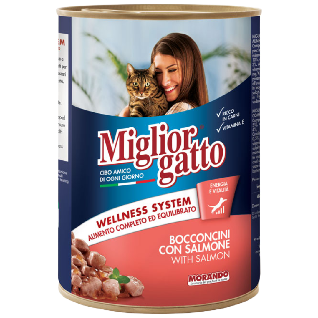 Migliorgatto Chunks With Salmon 400g