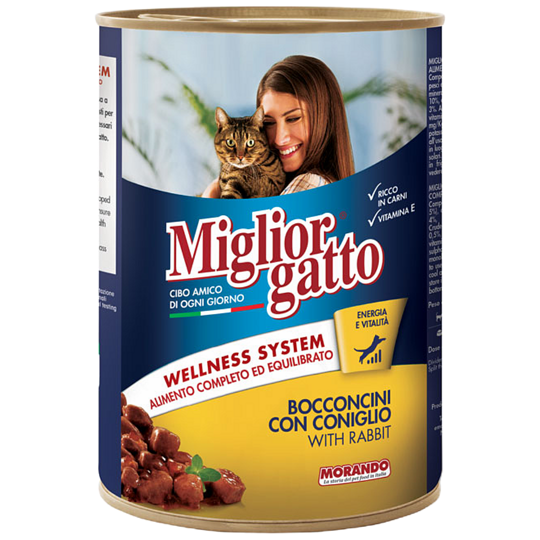 Migliorgatto Chunks With Rabbit 400g