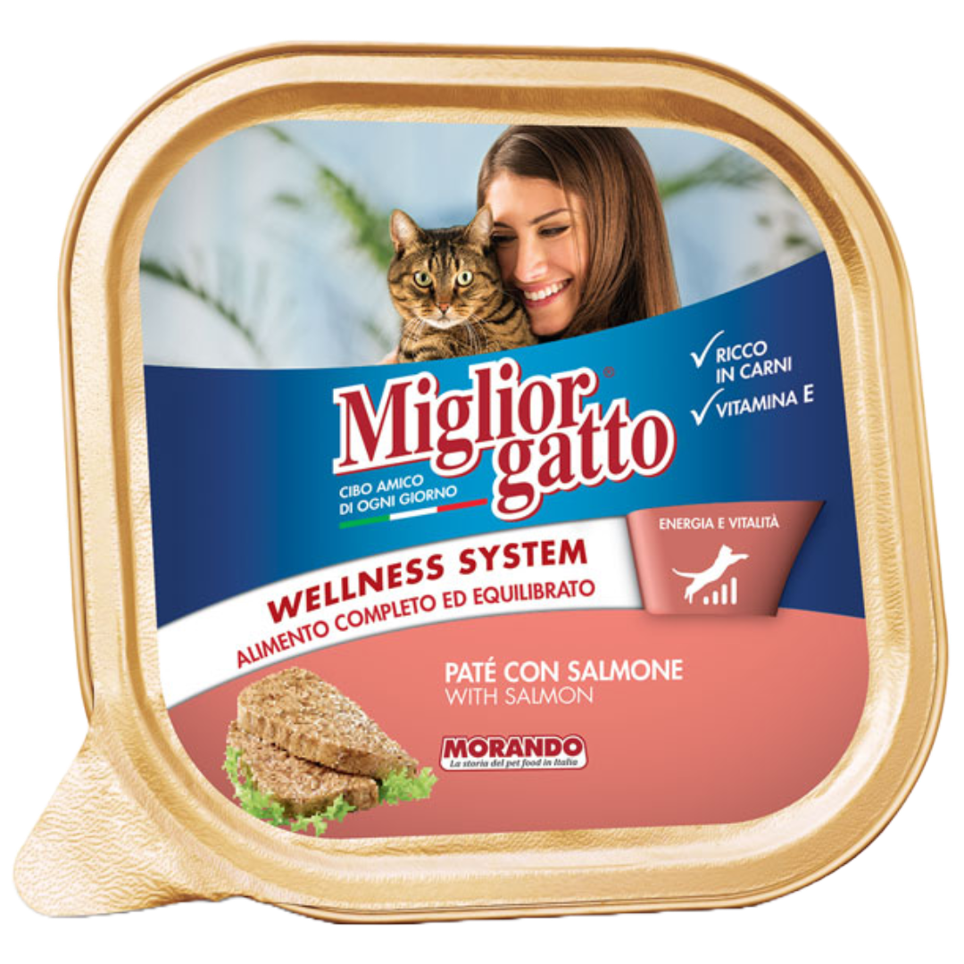 Migliorgatto Paté With Salmon 100g