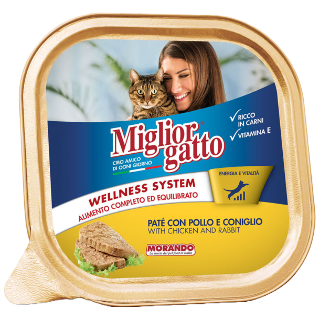Migliorgatto Paté With Chicken & Rabbit 100g