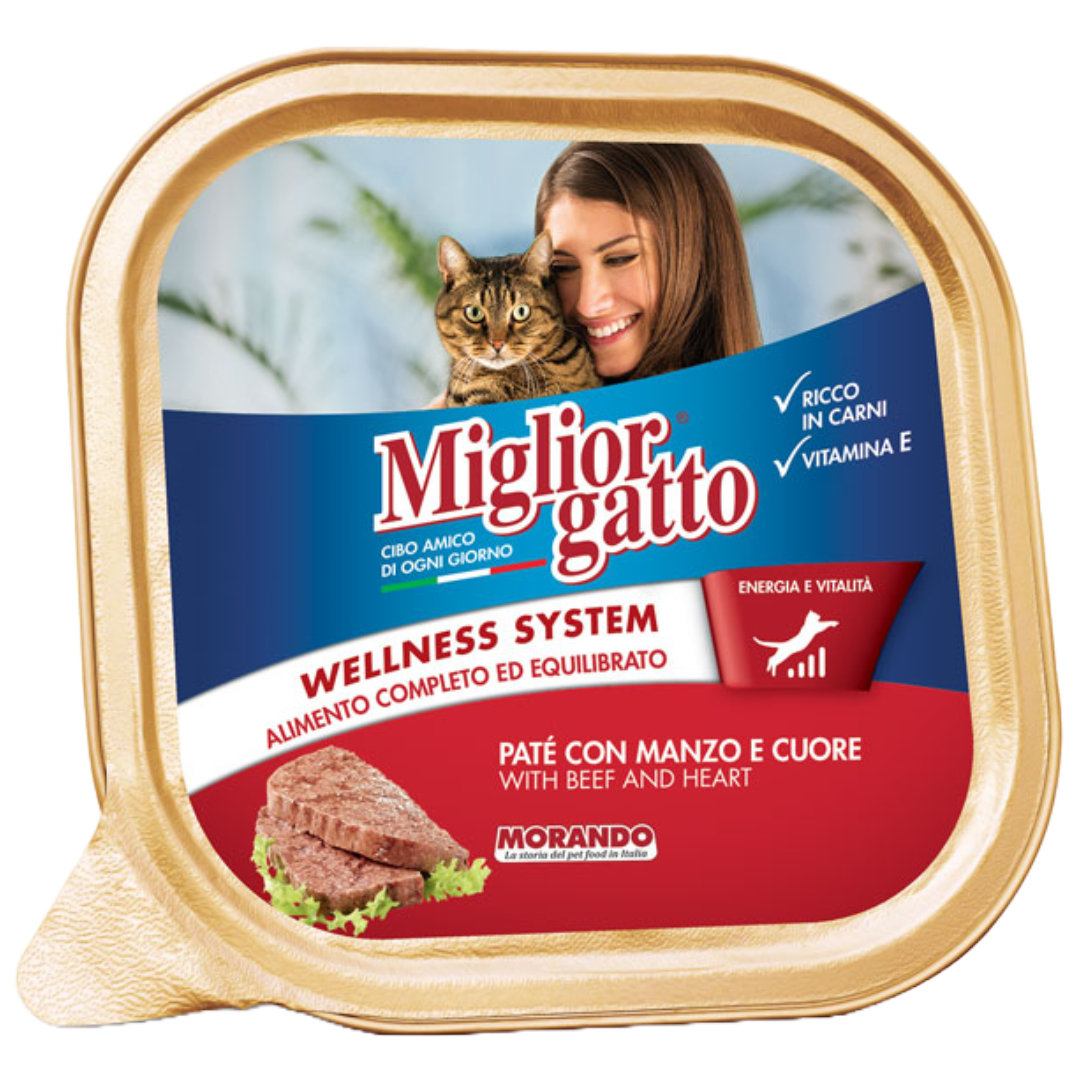 Migliorgatto Paté With Beef & Heart 100g