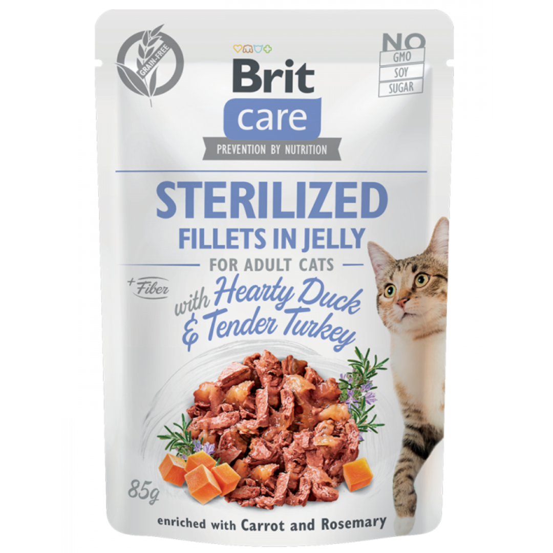 Brit Care Sterilized Hearty Duck & Tender Turkey in Jelly