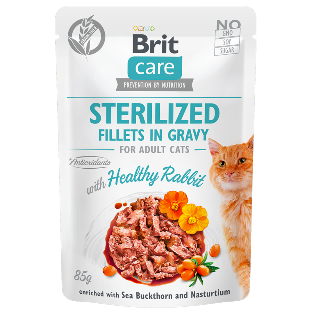 Brit Care Sterilized Healthy Rabbit in Gravy