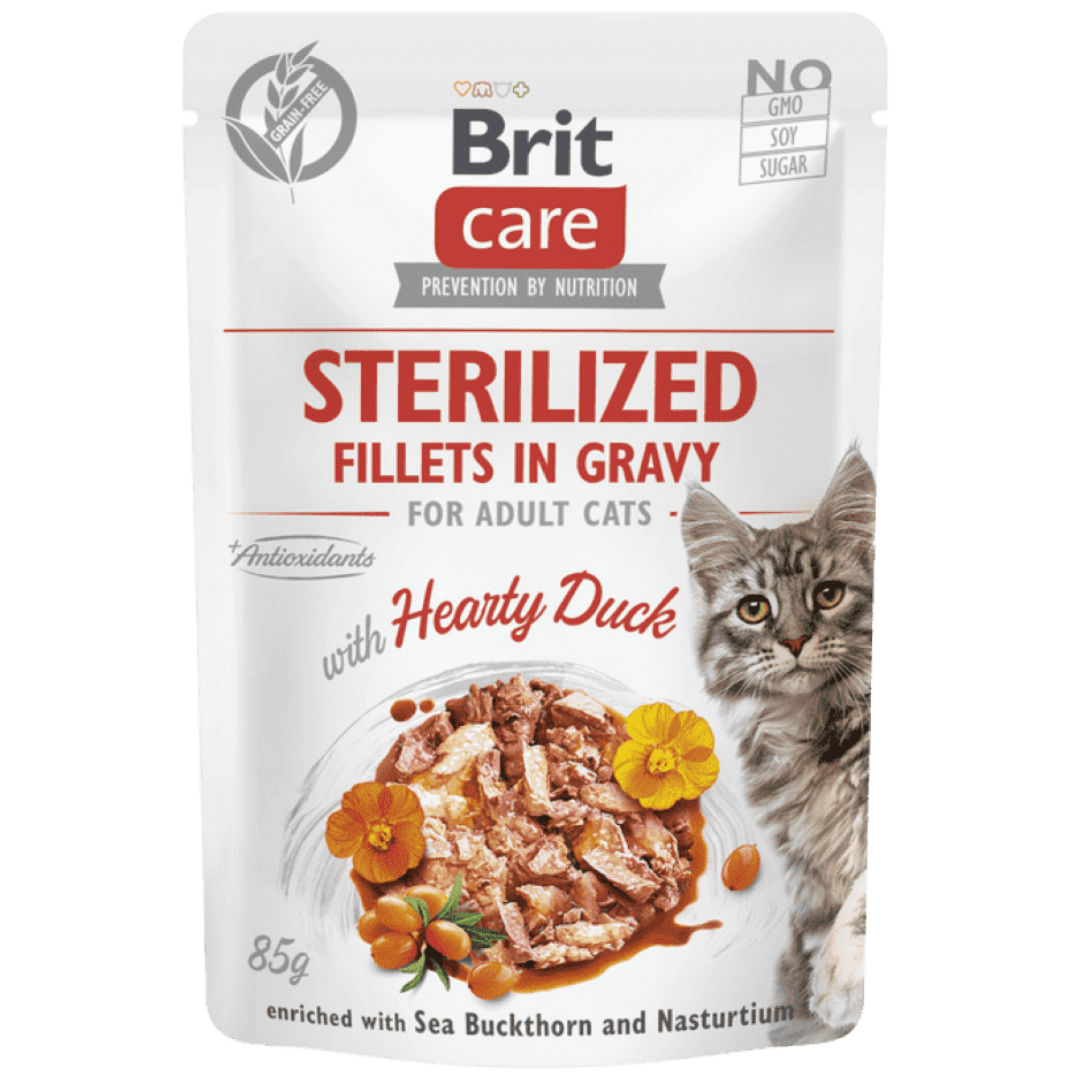 Brit Care Sterilized Fillets in Gravy With Hearty Duck