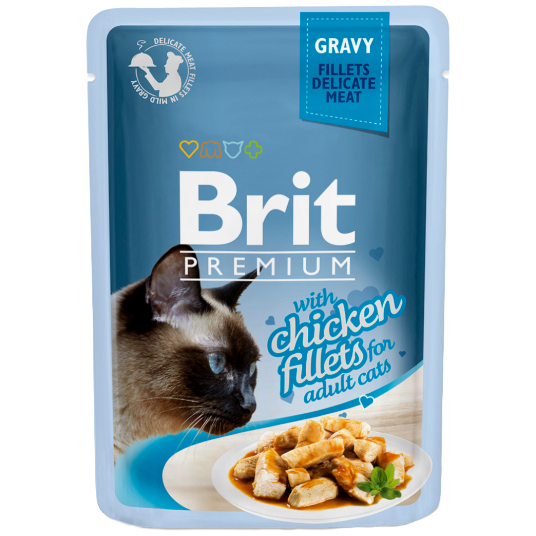 Brit Premium Pouch with Chicken Fillets in Gravy