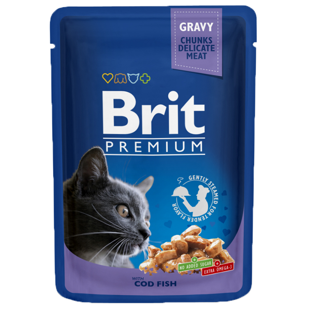 Brit Premium Cat Pouches with Cod Fish
