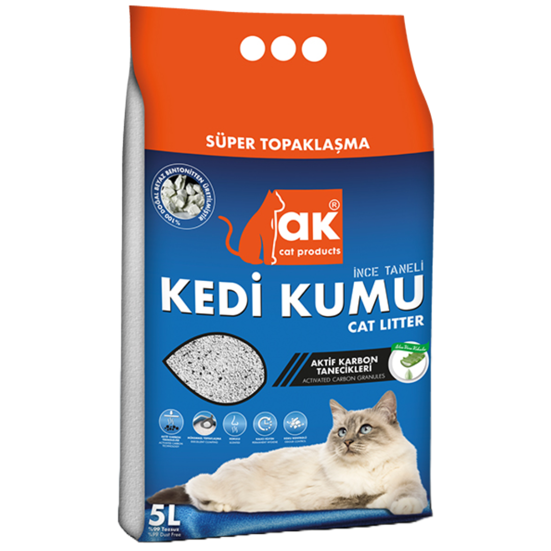 Ak Activated Carbon Aloe Vera Scented Cat Litter