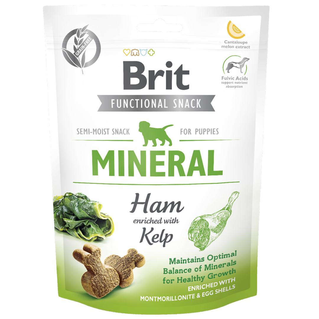 Brit Care Dog Functional Snack Mineral Ham for Puppies 150g