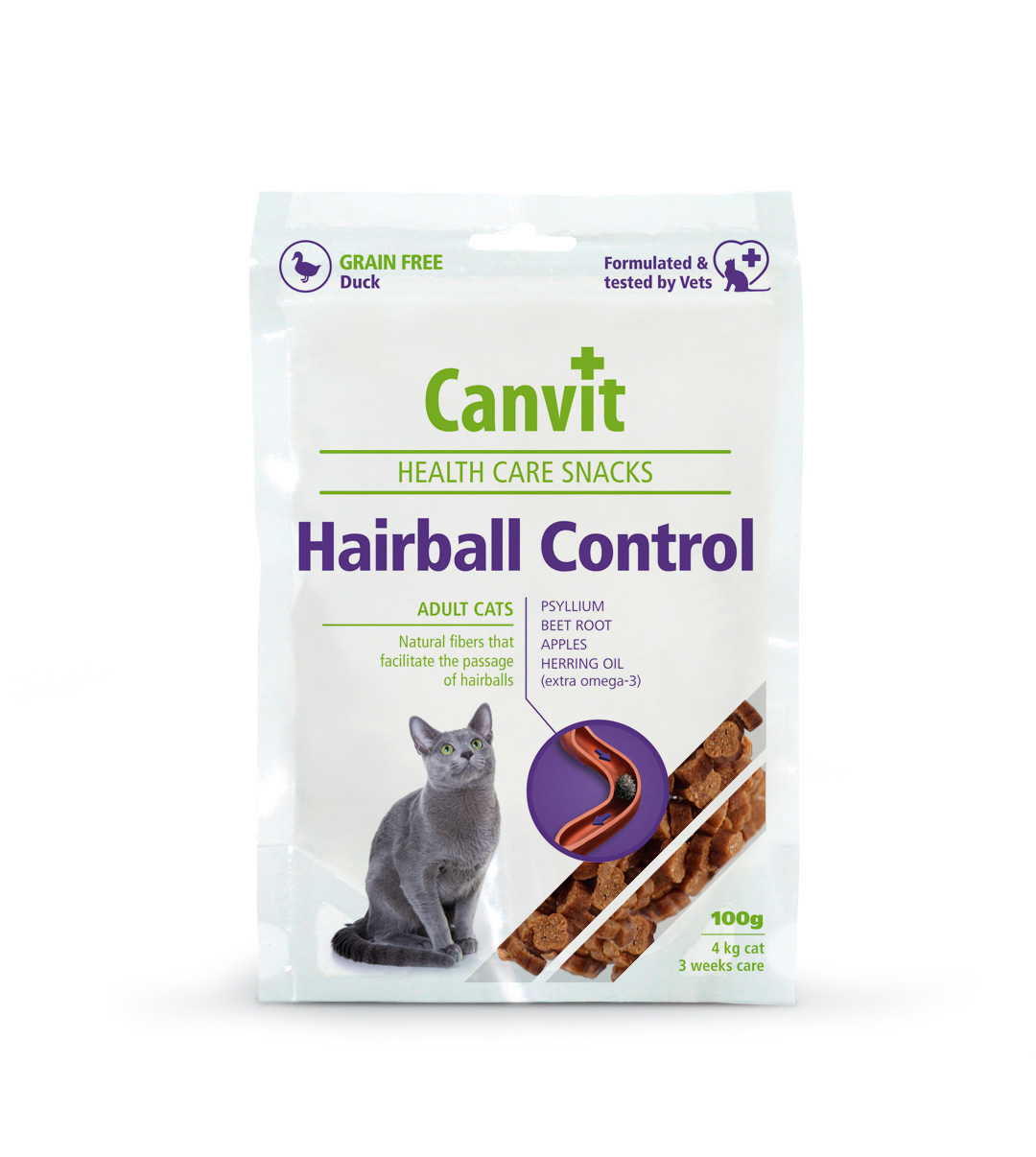 Canvit Health Care Snack Hairball Control 100g
