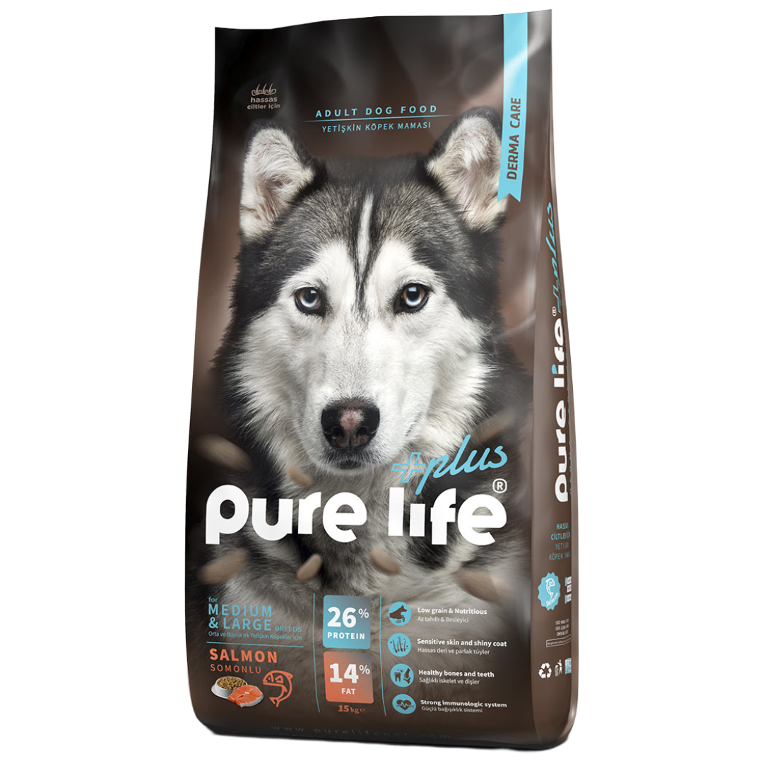 Pure life Plus Adult Dog Salmon 15kg
