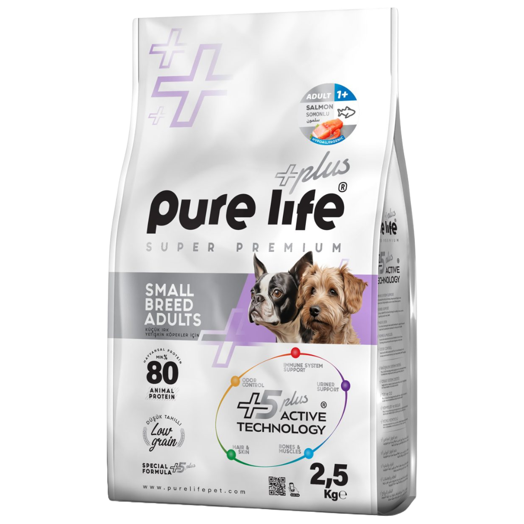 Pure Life Plus Adult Dog Small Breed Salmon 2.5kg