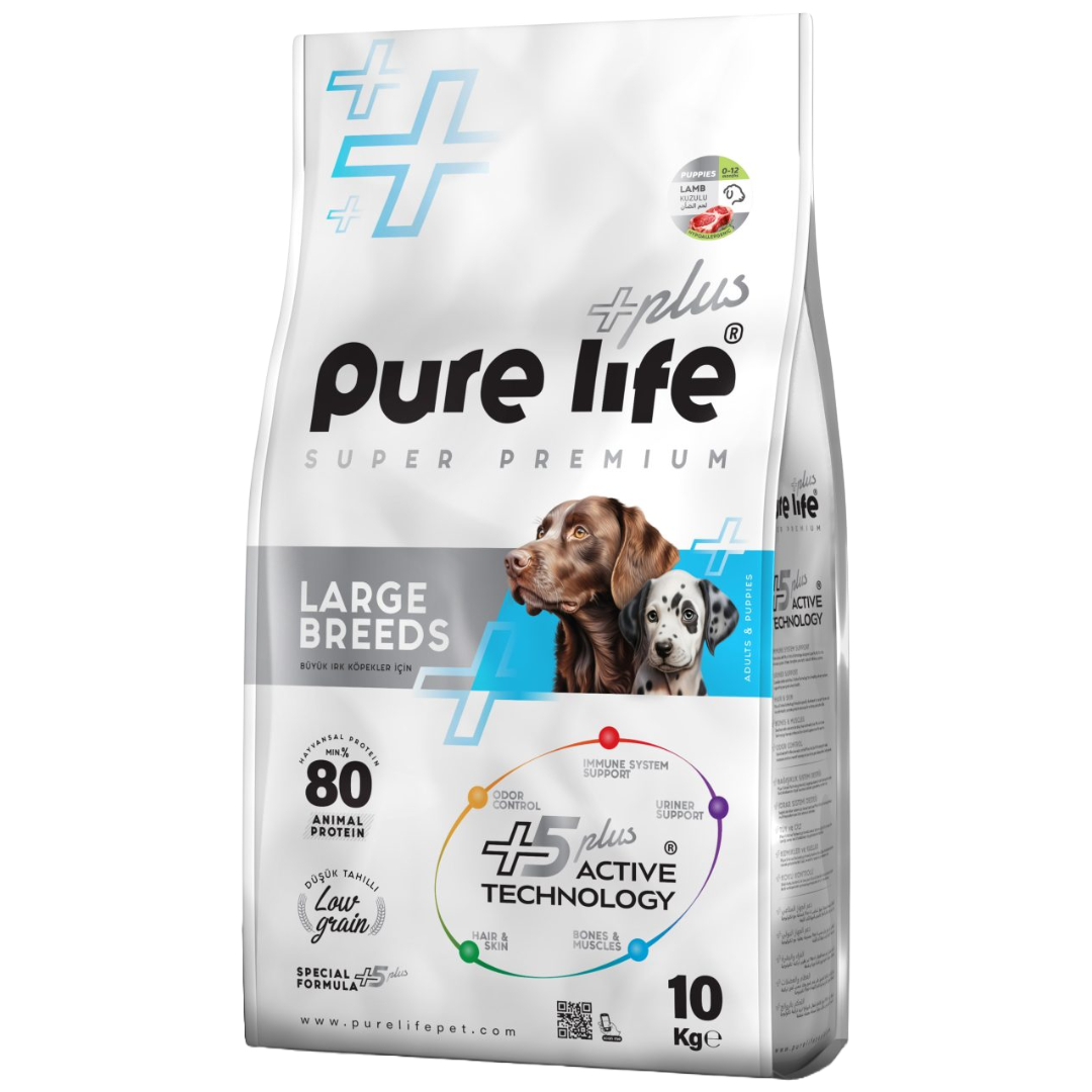 Pure Life Plus Puppy Large Breed Lamb 10kg