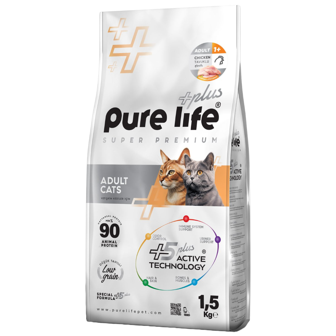 Pure Life Plus Adult Cat Chicken 1.5kg
