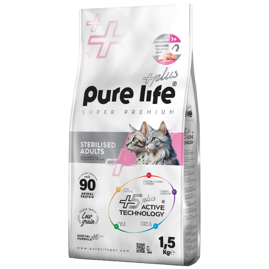 Pure Life Plus Sterilized Adult Cat Chicken 1.5kg