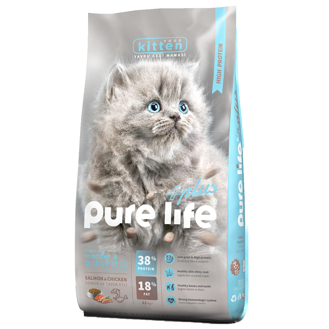 Pure Life Plus Kitten Salmon & Chicken 12kg