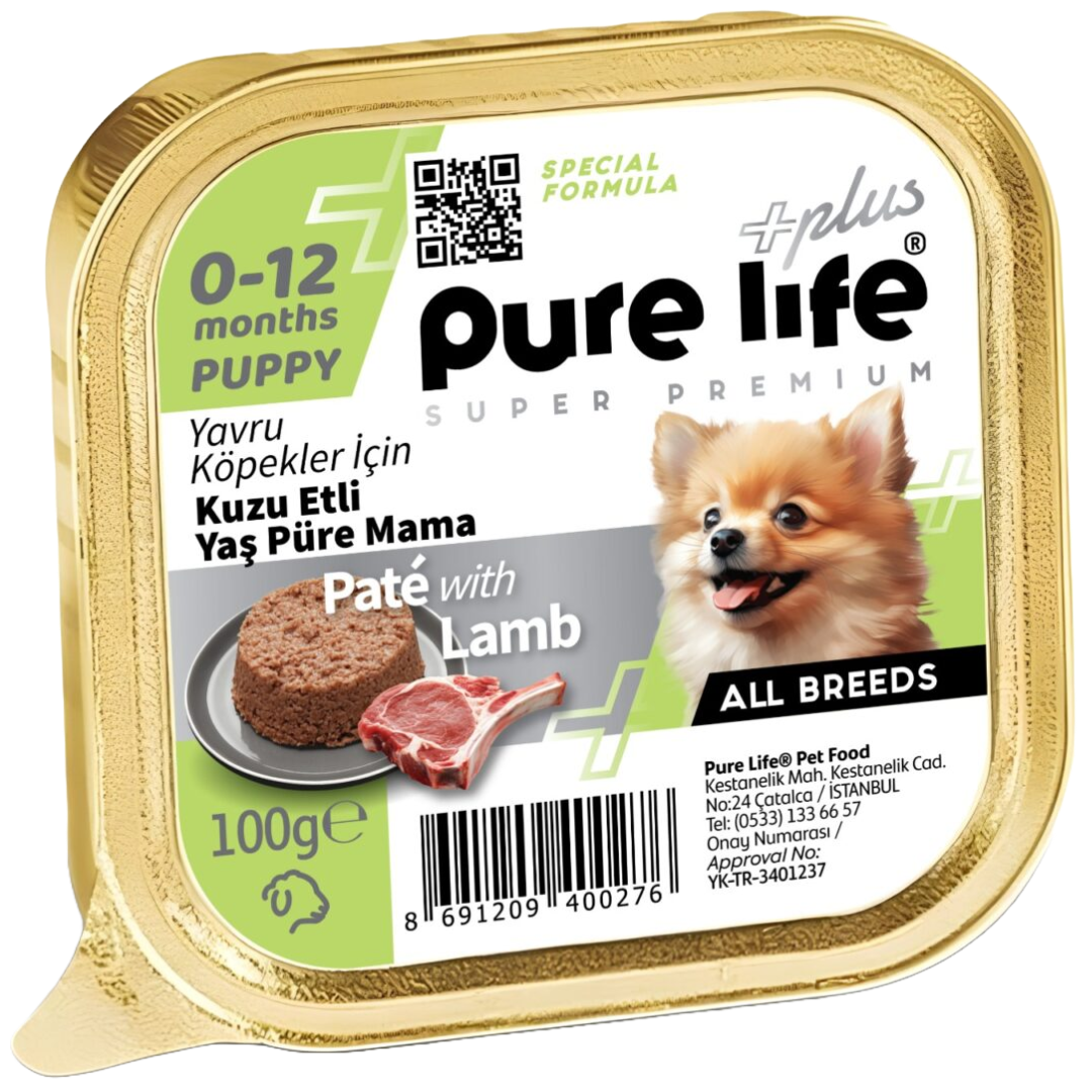 Pure Life Plus Pate Puppy Lamb 100g