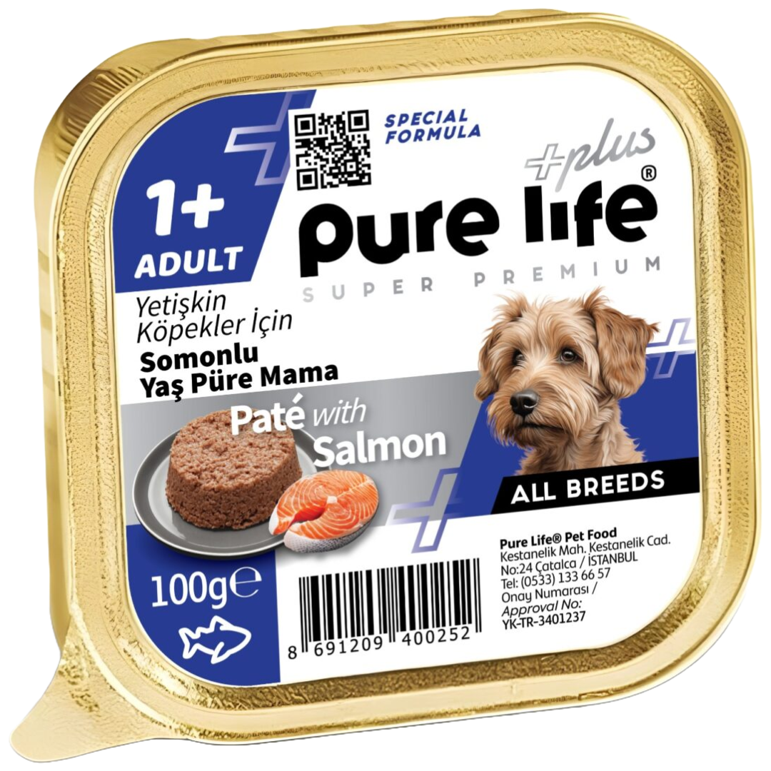 Pure Life Plus Pate Adult Salmon 100g