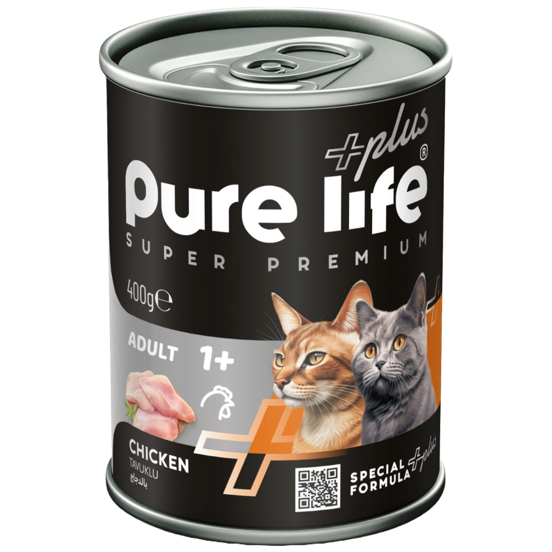Pure Life Plus Adult Cat Chicken Can 400g